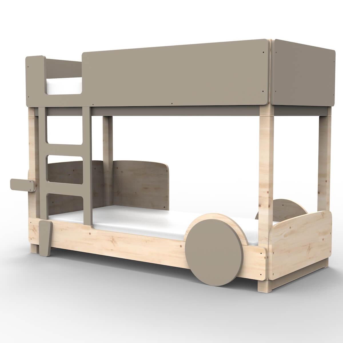 Lit superposé 90x190cm DISCOVERY Mathy by Bols taupe