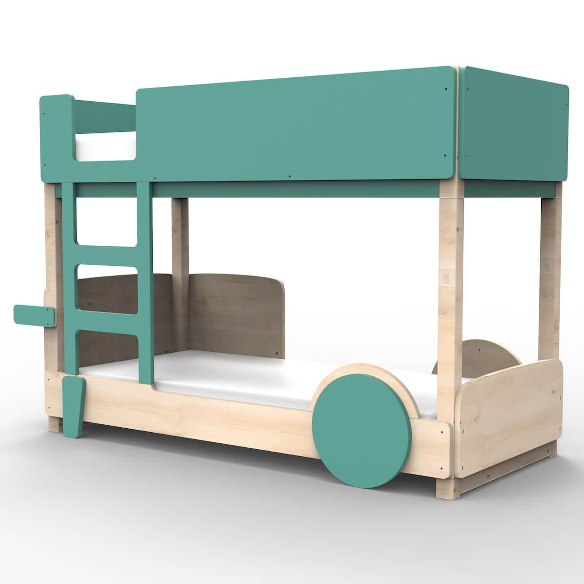 Lit superposé 90x190cm DISCOVERY Mathy by Bols vert léger