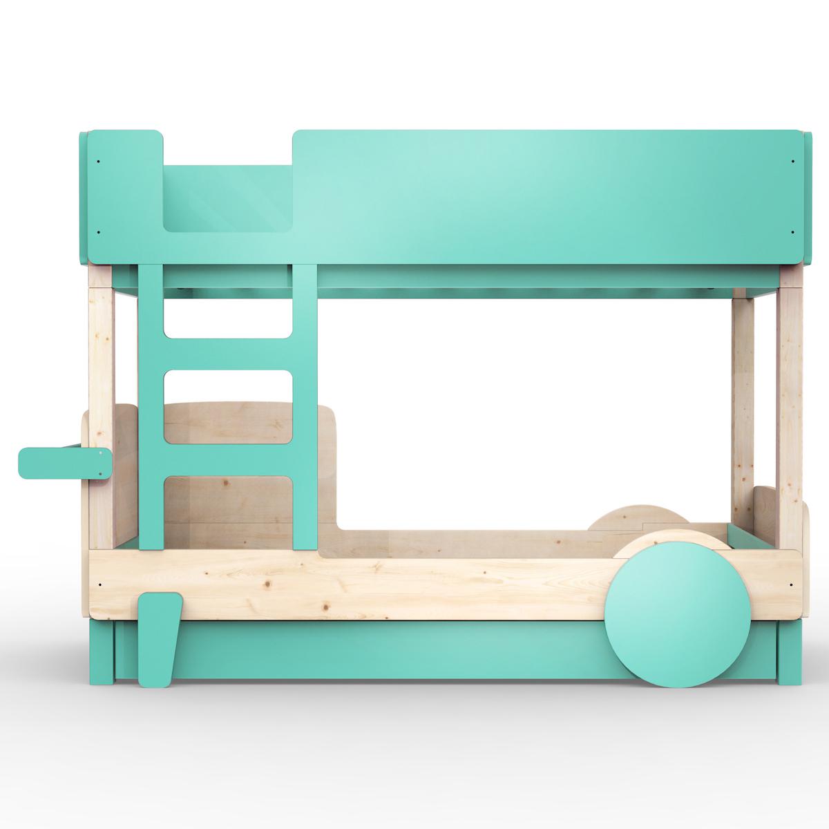 Lit superposé 90x190cm DISCOVERY Mathy by Bols vert léger