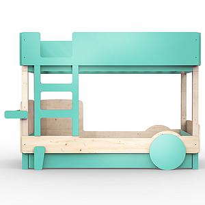 Lit superposé 90x190cm DISCOVERY Mathy by Bols vert léger