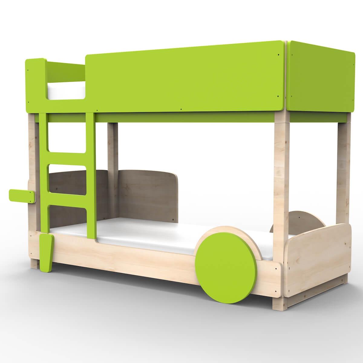 Lit superposé 90x190cm DISCOVERY Mathy by Bols vert pomme