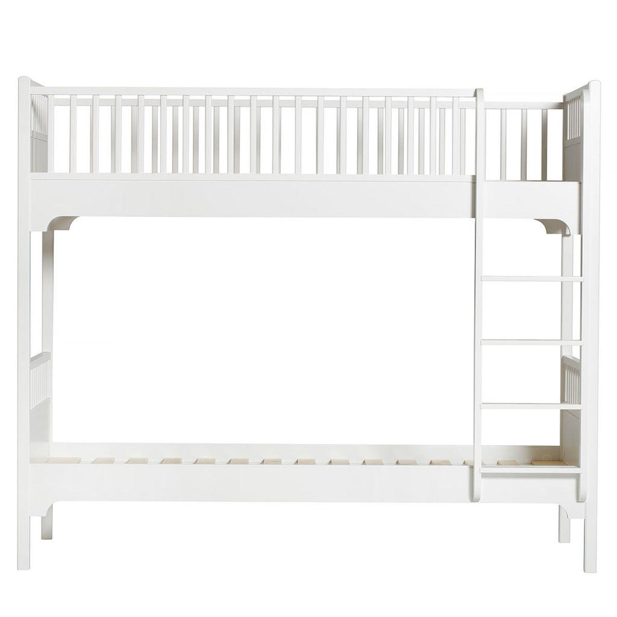 Lit superposé 90x200 cm avec échelle verticale SEASIDE CLASSIC Oliver Furniture blanc 