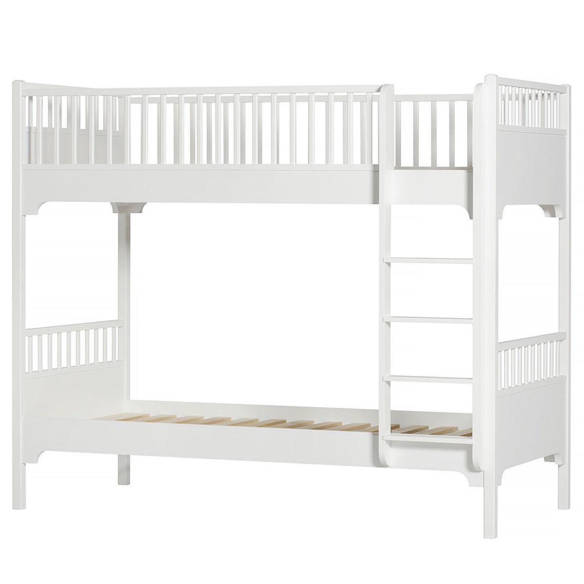 Lit superposé 90x200 cm avec échelle verticale SEASIDE CLASSIC Oliver Furniture blanc 