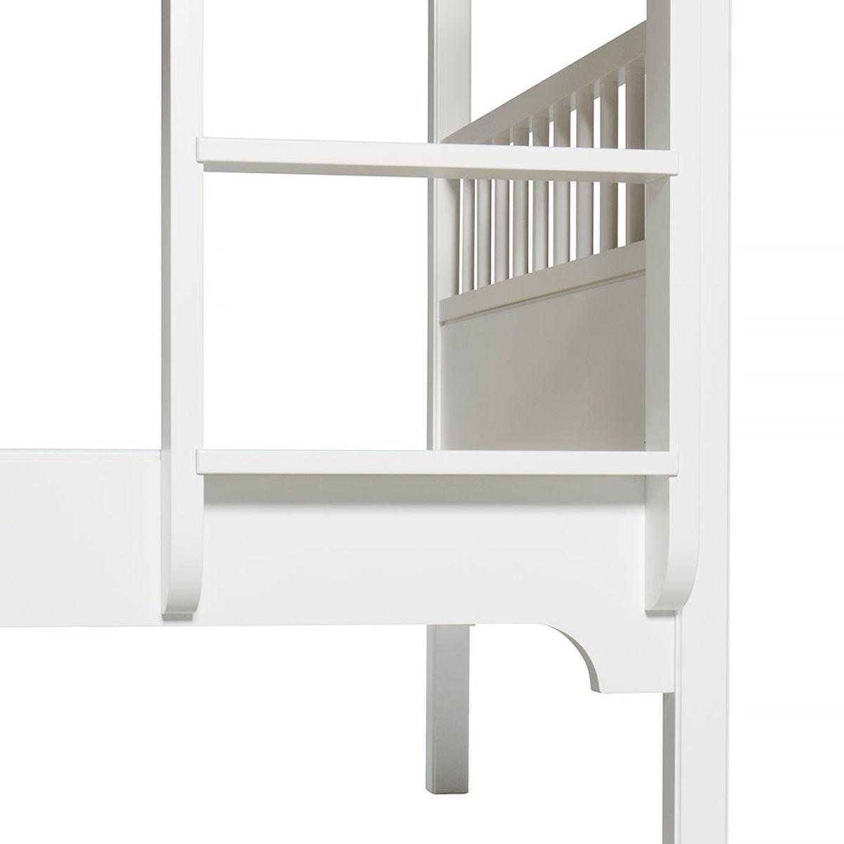 Lit superposé 90x200 cm avec échelle verticale SEASIDE CLASSIC Oliver Furniture blanc 