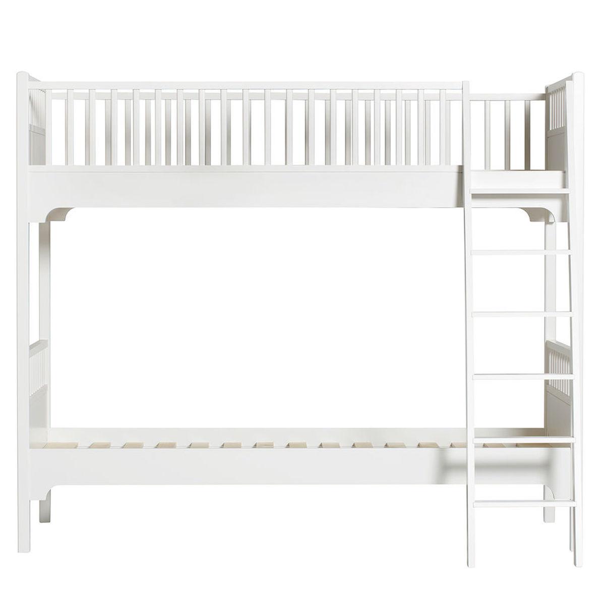 Lit superposé 90x200cm échelle inclinée SEASIDE CLASSIC Oliver Furniture blanc