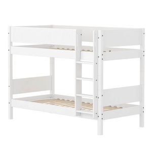 Lit superposé 90x200cm WHITE Flexa Safety rail w Grooves F.Wht.