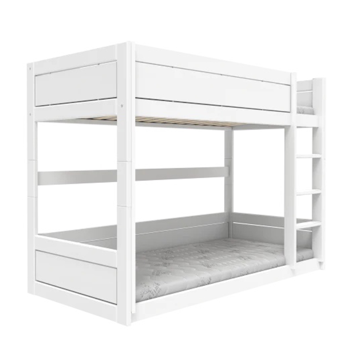 Lit superposé bas 90x200cm Lifetime white