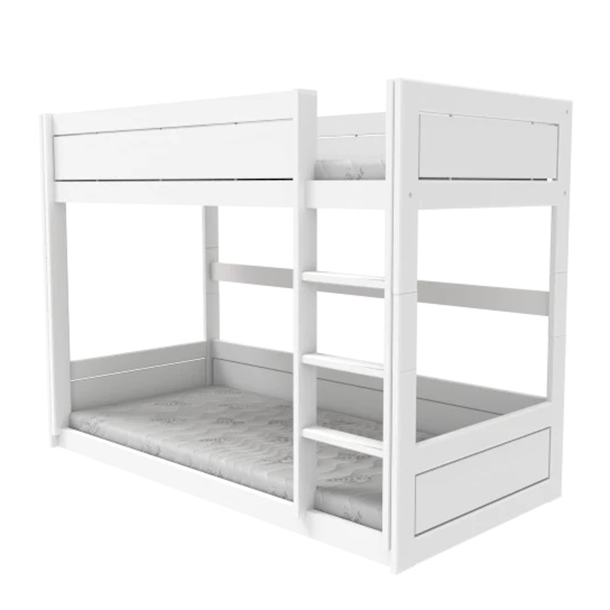 Lit superposé bas 90x200cm Lifetime white