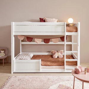 Lit superposé bas 90x200cm Lifetime white
