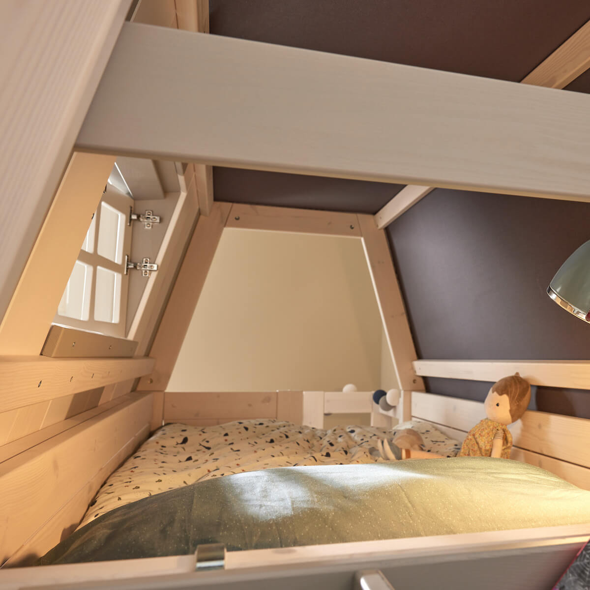 Lit superposé bas MY HANGOUT Lifetime whitewash