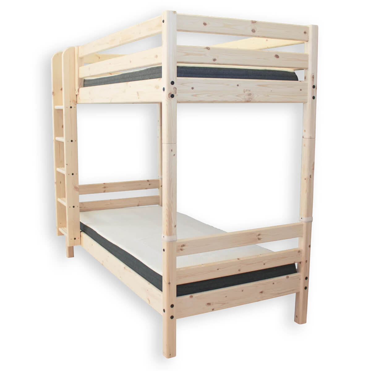 Lit superposé haut 200x90cm échelle droite CLASSIC Flexa