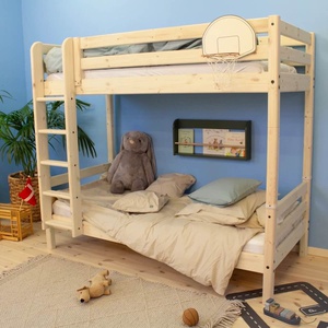 Lit superposé haut 200x90cm échelle droite CLASSIC Flexa