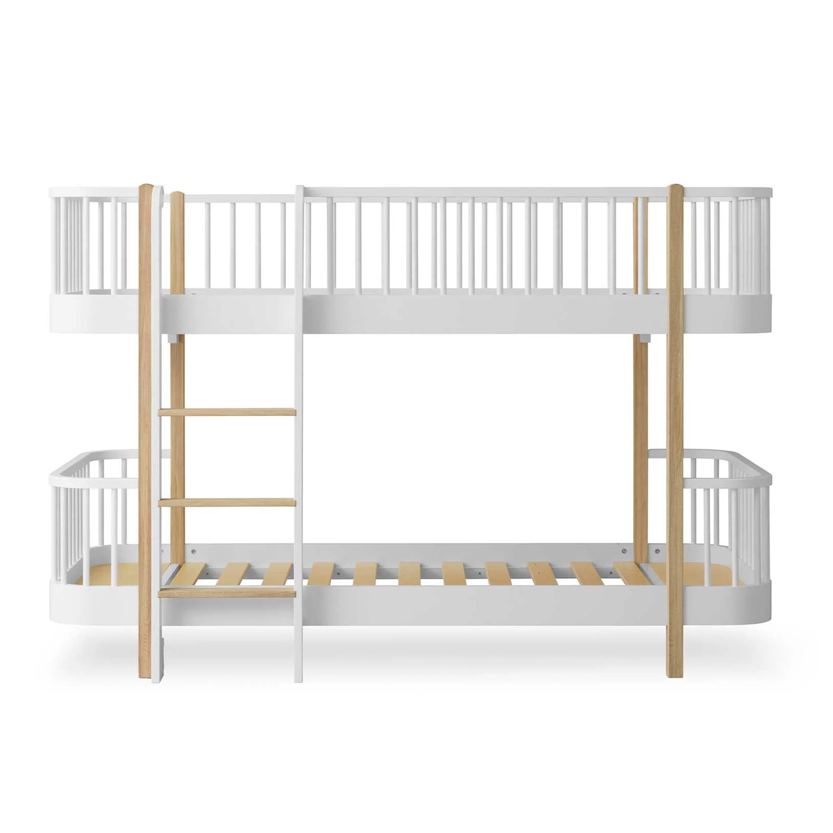 Lit superposé mi-hauteur Original Oliver Furniture blanc chêne 