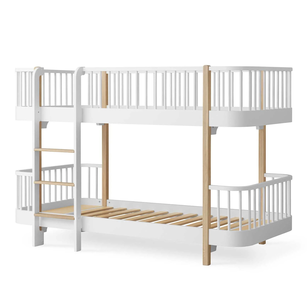 Lit superposé mi-hauteur Original Oliver Furniture blanc chêne 