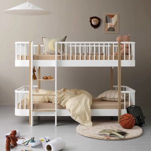 Lit superposé mi-hauteur Original Oliver Furniture blanc chêne 