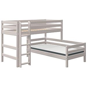 Lit superposé quinconce 90x200cm échelle droite CLASSIC Flexa grey washed