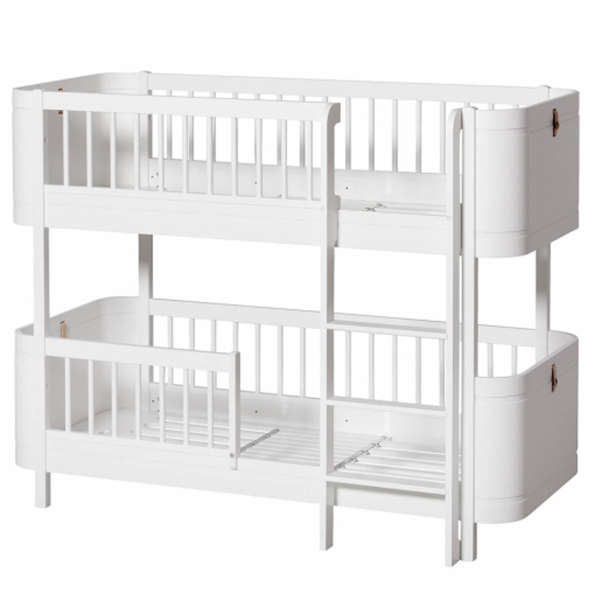 Lit superposées 68x162cm WOOD MINI+ Oliver Furniture blanc