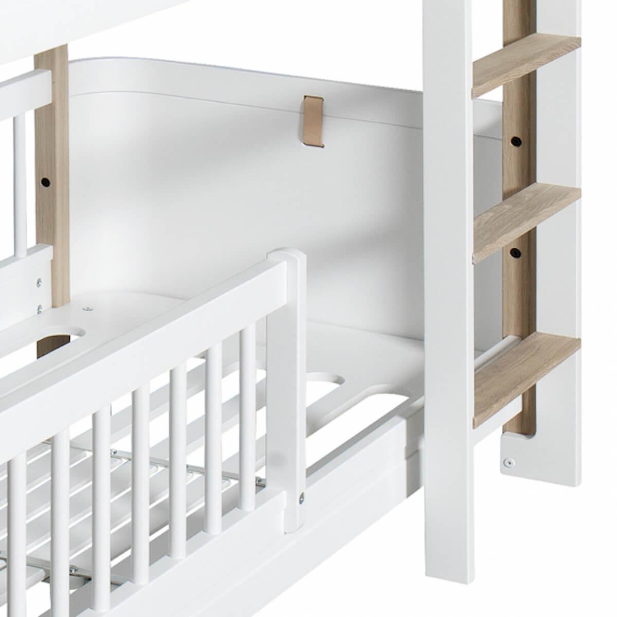 Lit superposées 68x162cm WOOD MINI+ Oliver Furniture chêne-blanc