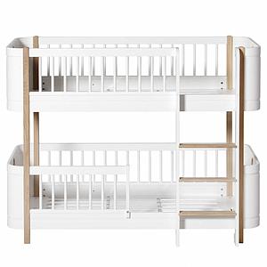 Lit superposées 68x162cm WOOD MINI+ Oliver Furniture chêne-blanc