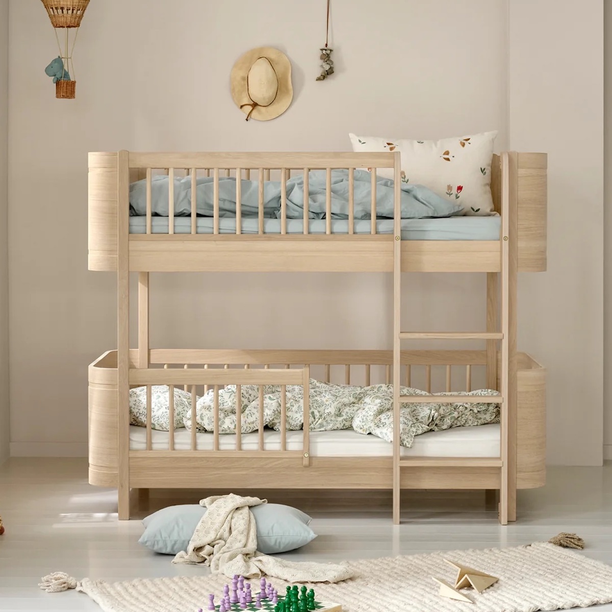 Lit superposées 68x162cm WOOD MINI+ Oliver Furniture chêne