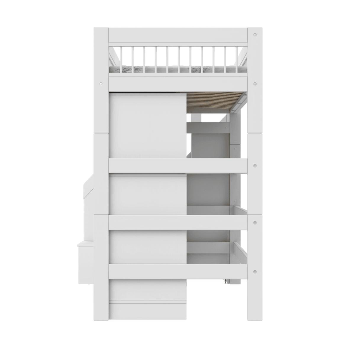 Lit surélevé 90x200cm escalier BREEZE All-In-One LUX Lifetime