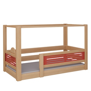 Lit Tatü baldaquin DELUXE de Breuyn naturel-rouge