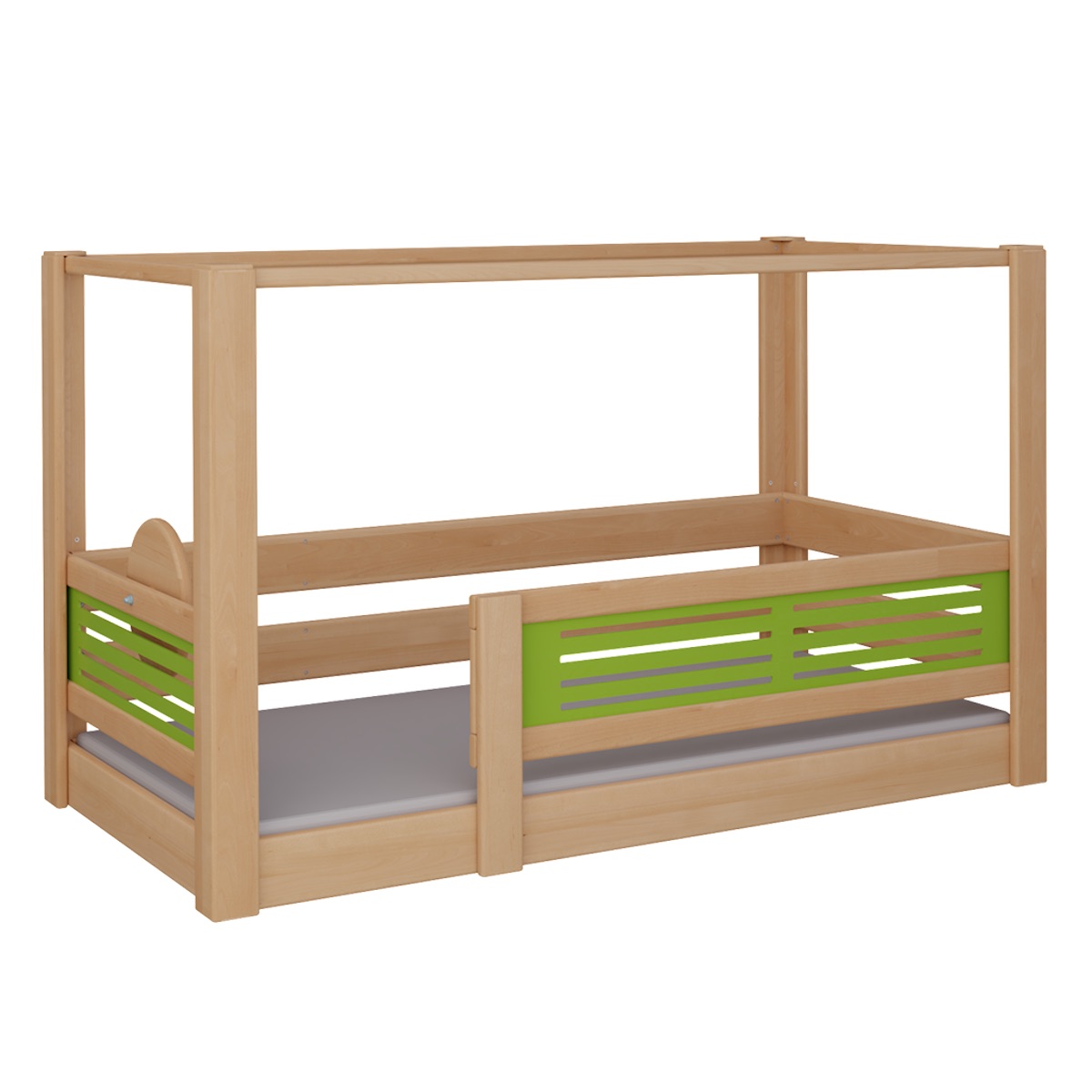 Lit Tatü baldaquin DELUXE de Breuyn naturel-vert