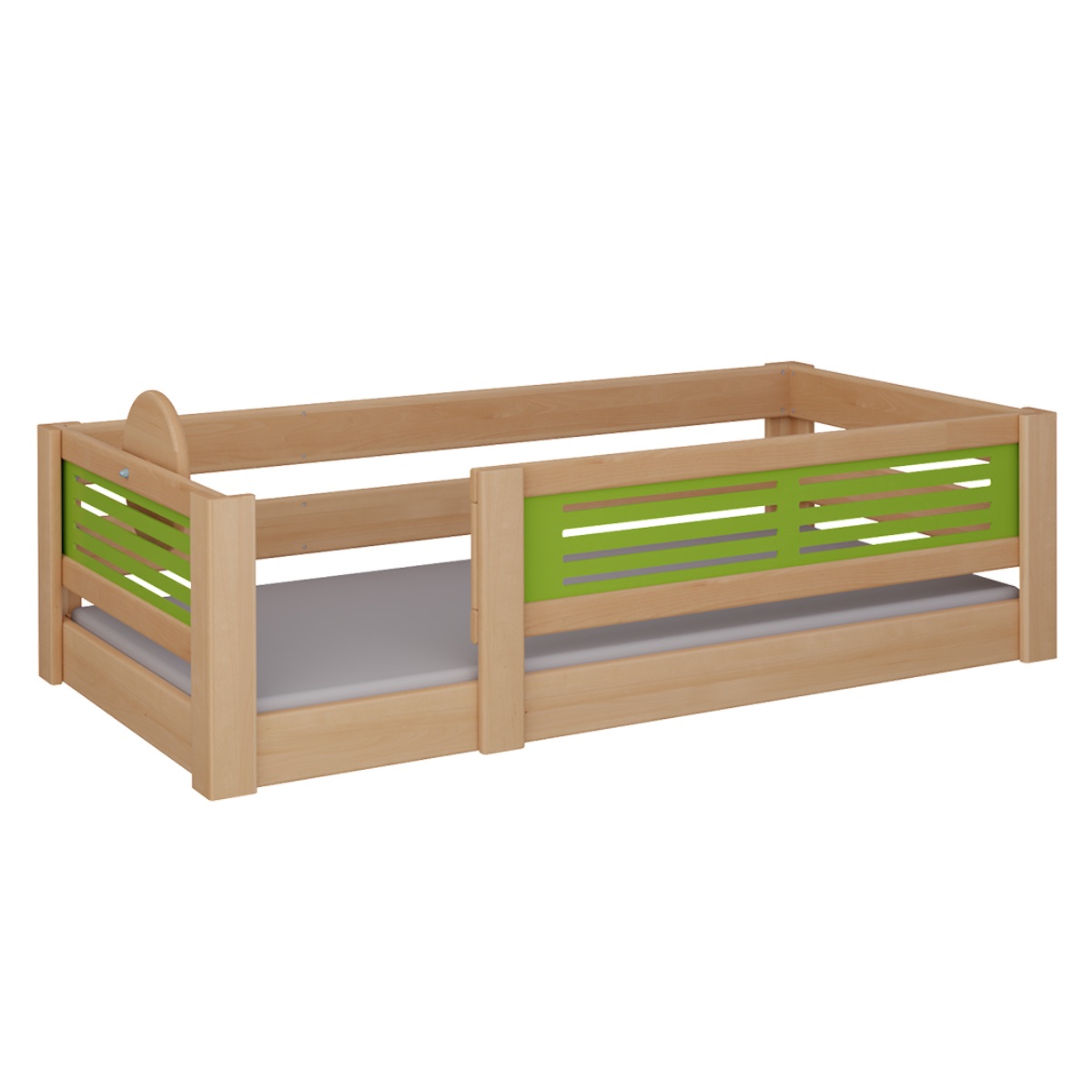 Lit Tatü bas DELUXE de Breuyn naturel-vert