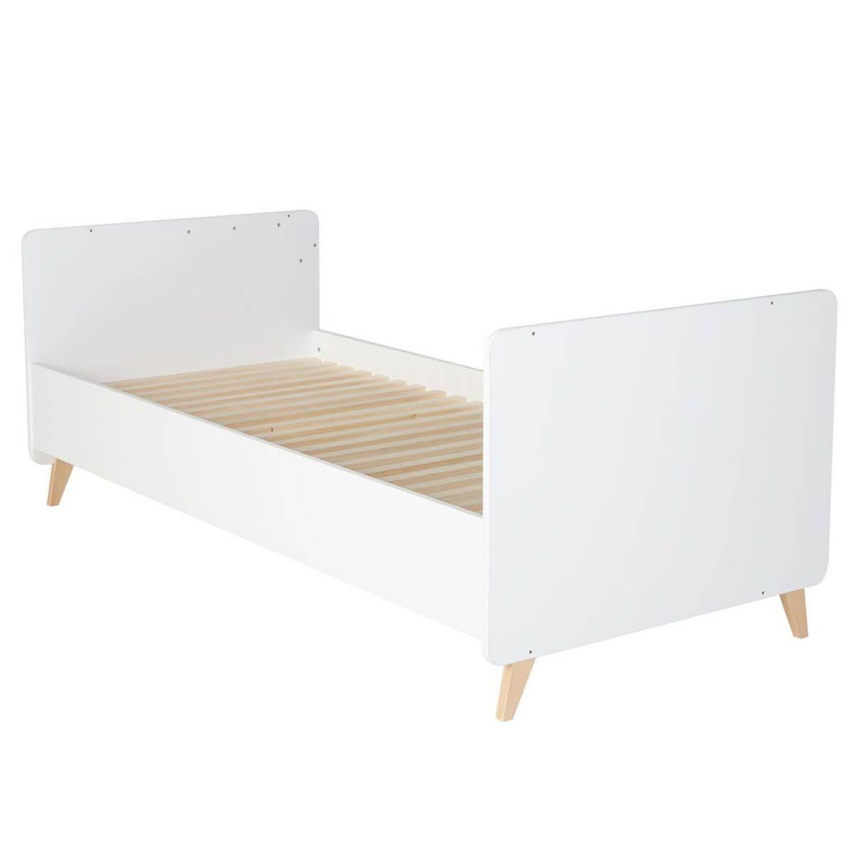 Lit transformable 60x120cm 90x200cm LOFT Quax blanc