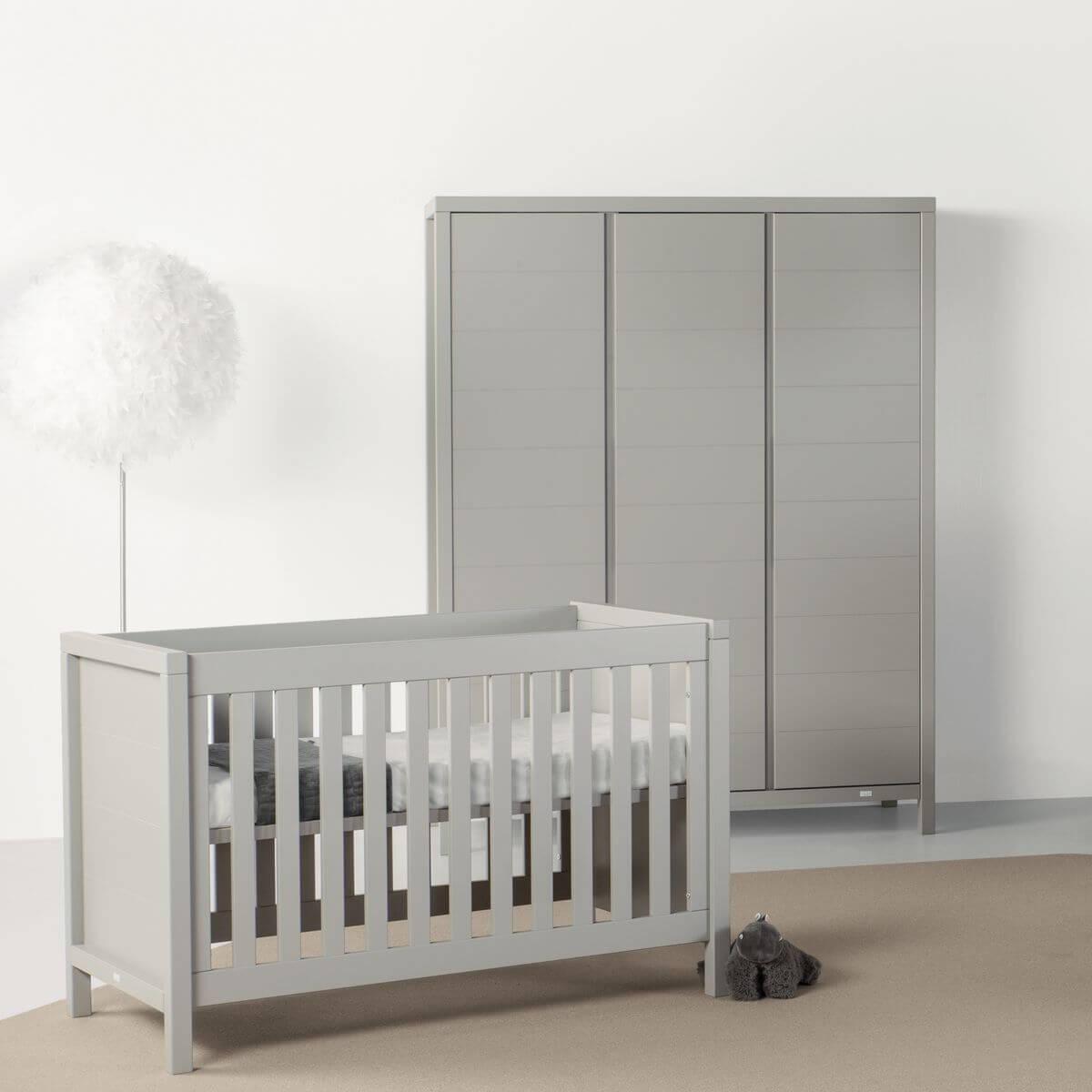 Lit transformable 60x120cm 90x200cm STRIPES Quax Griffin grey