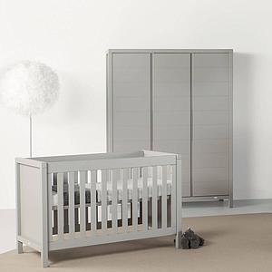 Lit transformable 60x120cm 90x200cm STRIPES Quax Griffin grey