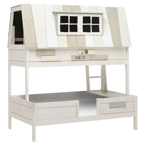 Lits cabane superposés 140x200cm LUXE HANGOUT Lifetime white wash