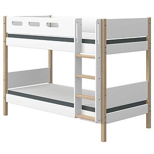 Lits superposé 190x90cm NOR Flexa chêne-blanc