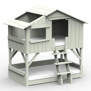 Lits superposés 90x190cm CABANE Mathy by Bols greige