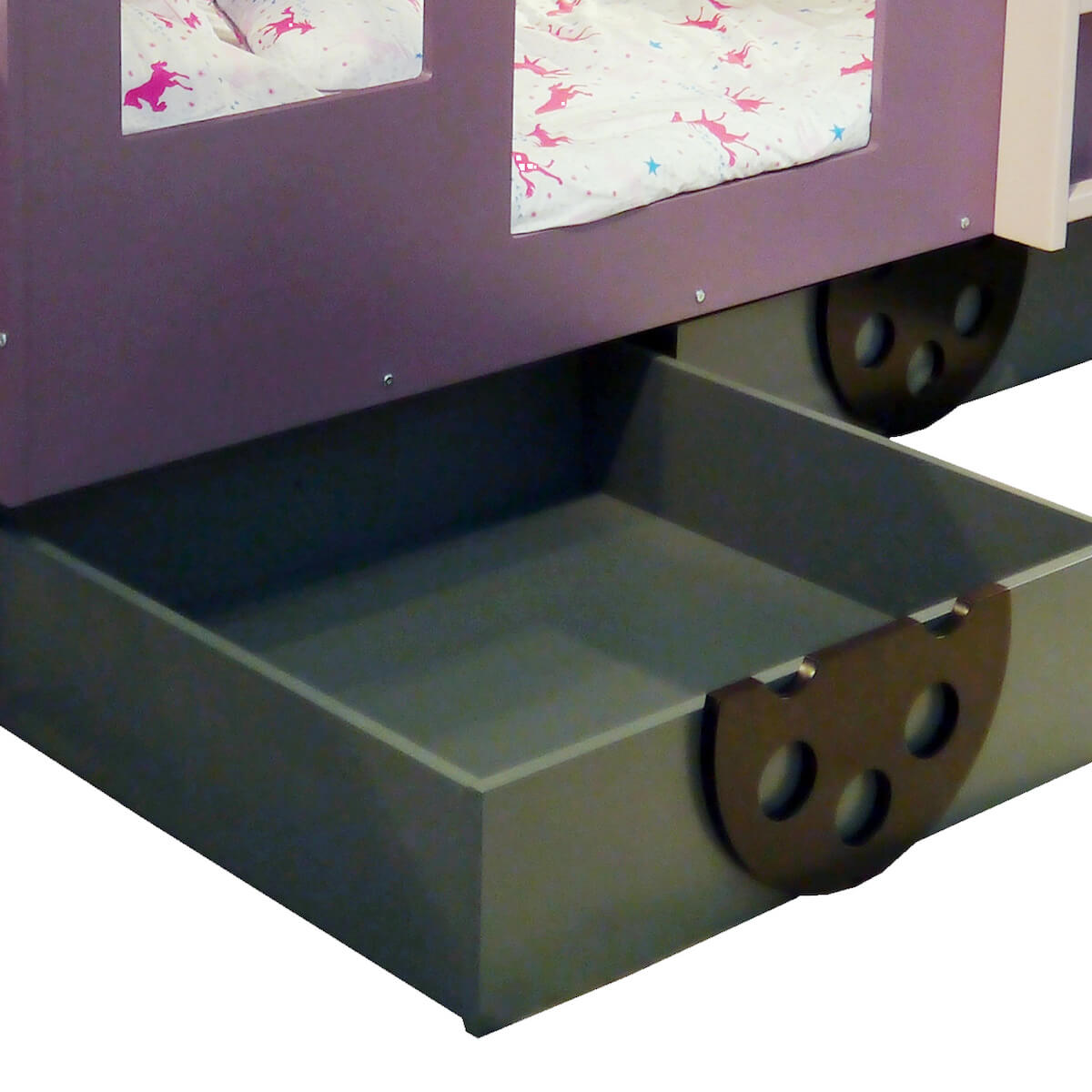 Lits superposés 90x190cm WAGON Mathy by Bols blanc