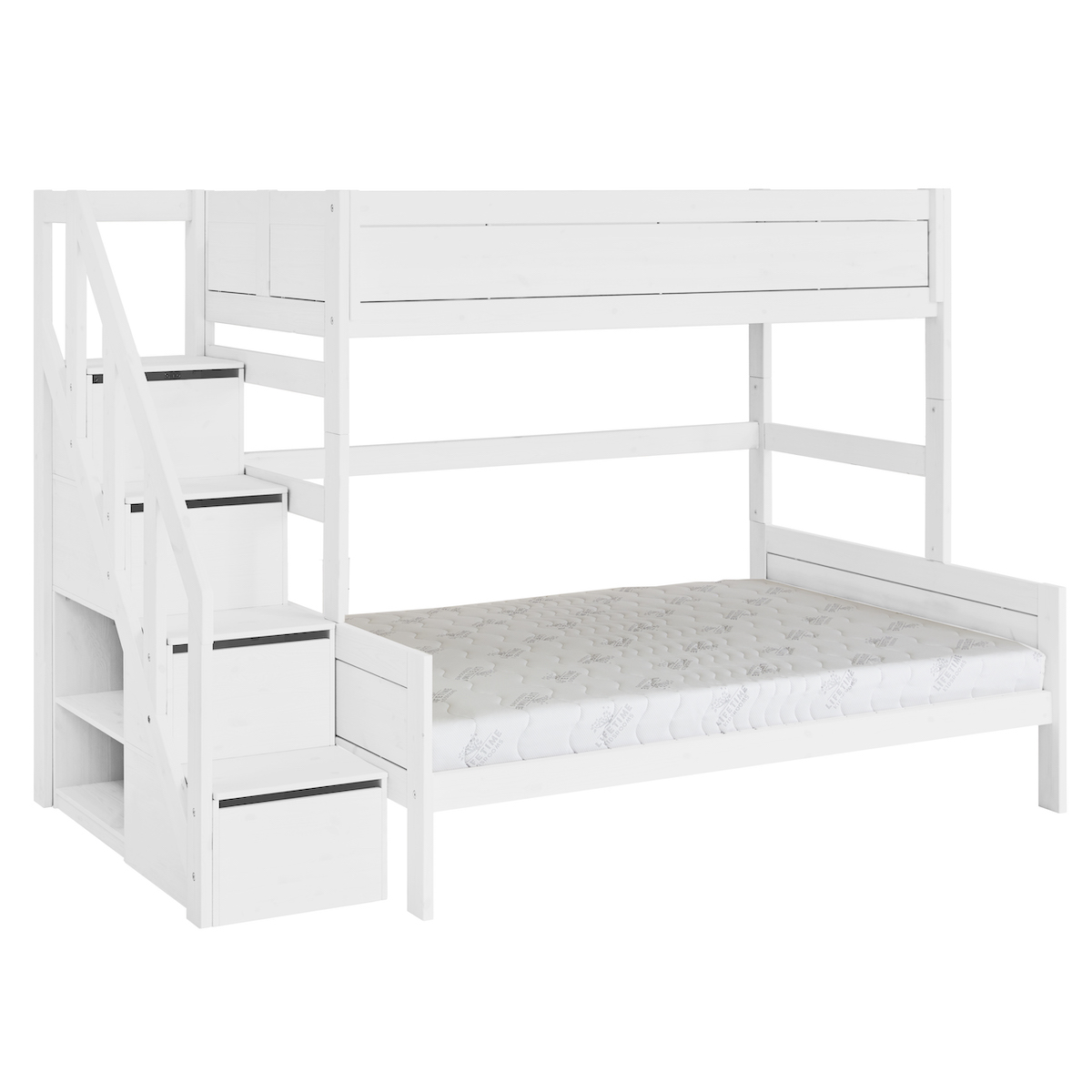 Lits superposés 90x200cm/140x200cm FAMILY Lifetim blanc