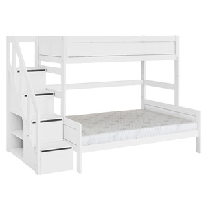 Lits superposés 90x200cm/140x200cm FAMILY Lifetim blanc