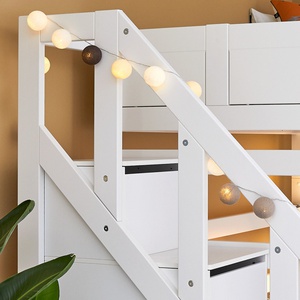 Lits superposés 90x200cm/140x200cm FAMILY Lifetim blanc
