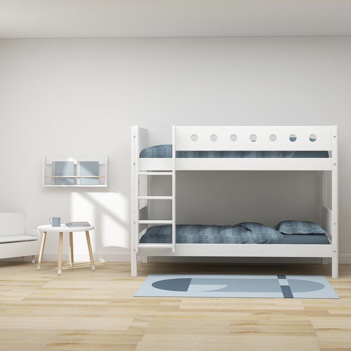 Lits superposés 90x200cm WHITE Flexa blanc-blanc