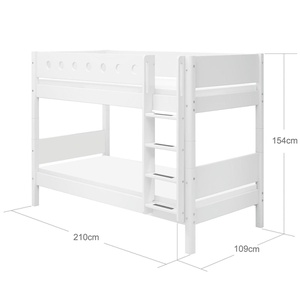 Lits superposés 90x200cm WHITE Flexa blanc-blanc