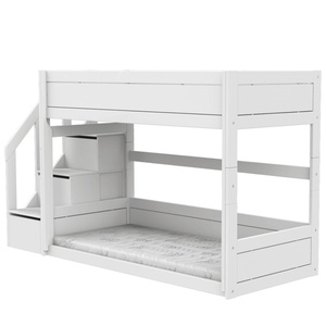 Lits superposés bas 90x200cm DELUXE Lifetime blanc