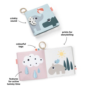 Livre en tissu TUMMY Done by Deer Deer friends Colour mix