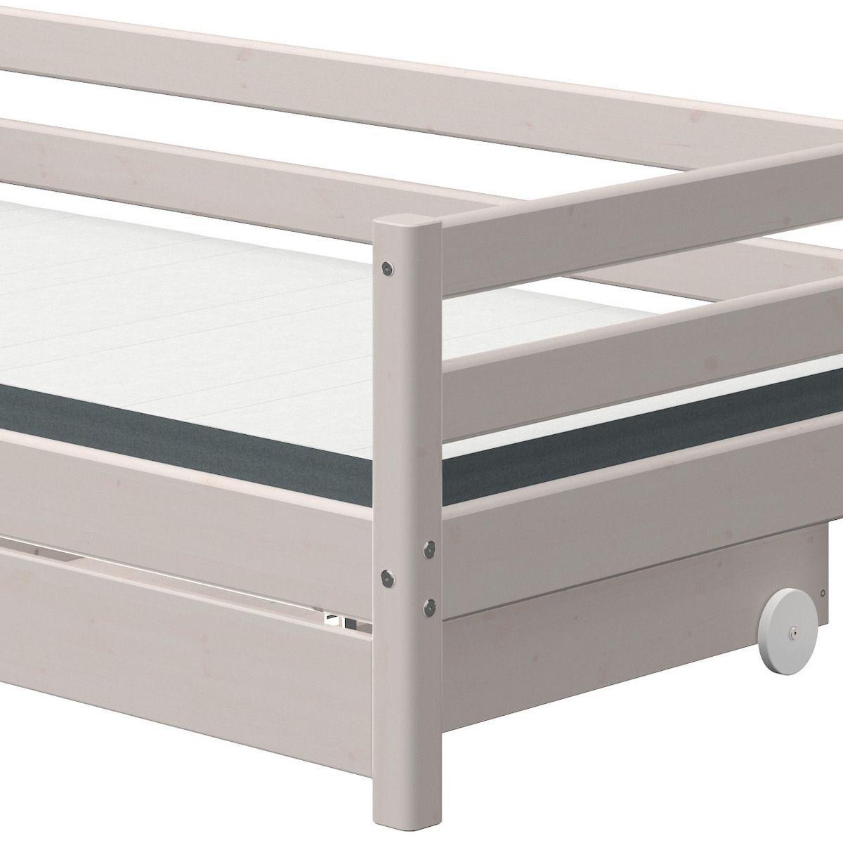 Lot 2 tiroirs lit 90x190cm CLASSIC Flexa grey washed 