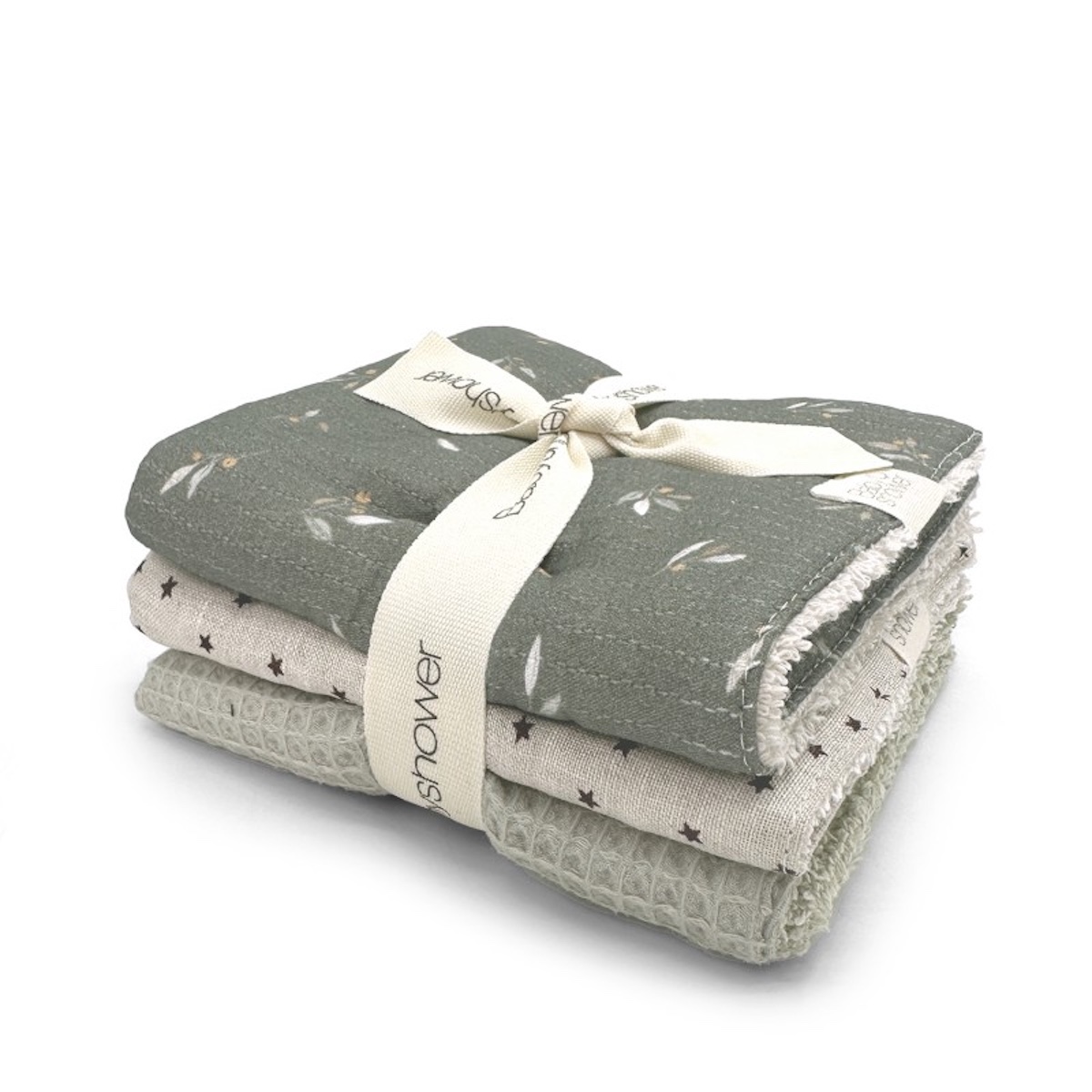 Lot 3 serviettes Babyshower misty woods