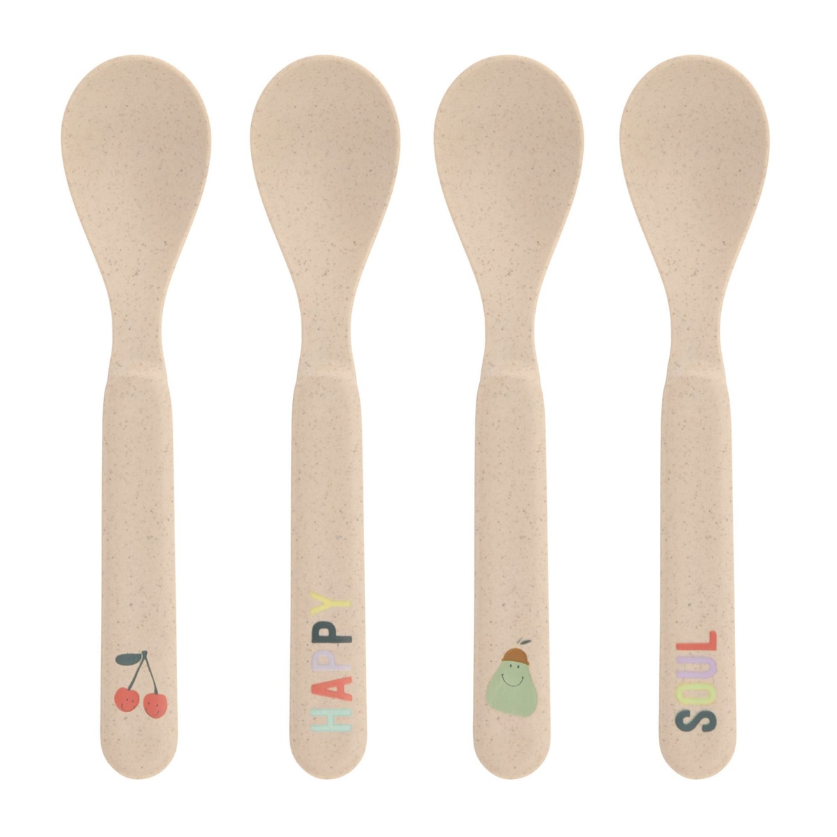 Lot de 4 cuillères HAPPY FRUITS CHERRY Laessig