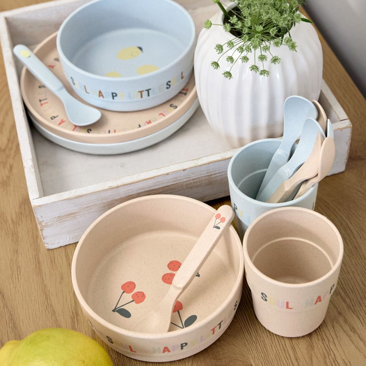 Lot de 4 cuillères HAPPY FRUITS CHERRY Laessig