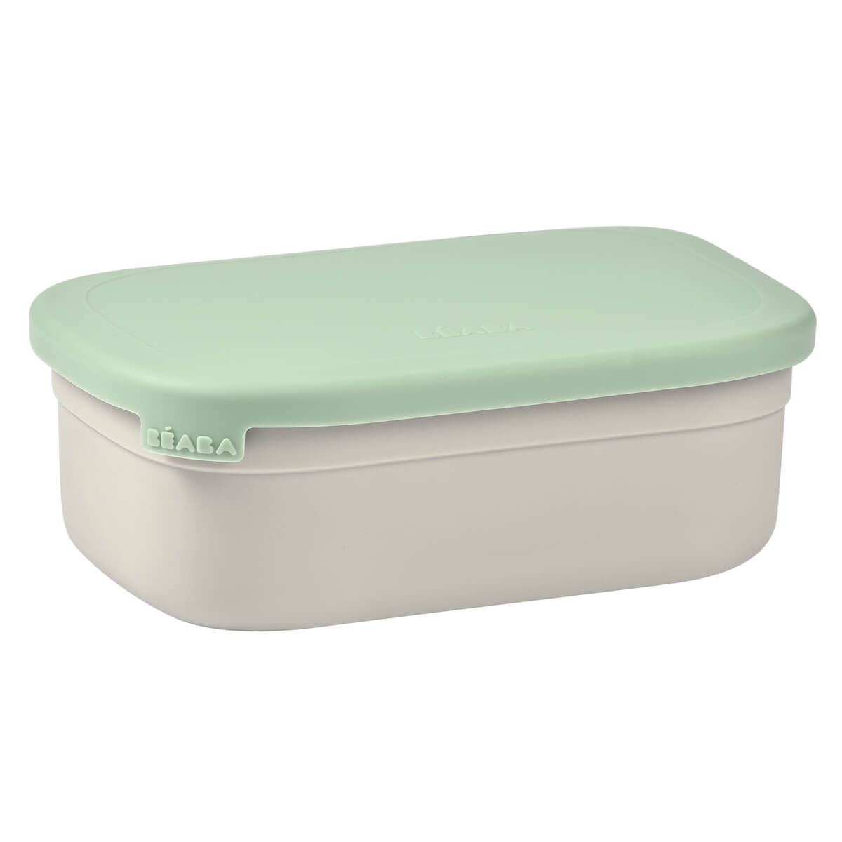 Lunch box inox Beaba gris verde