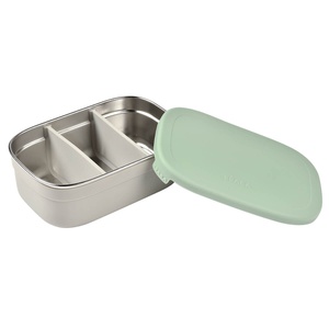 Lunch box inox Beaba gris verde