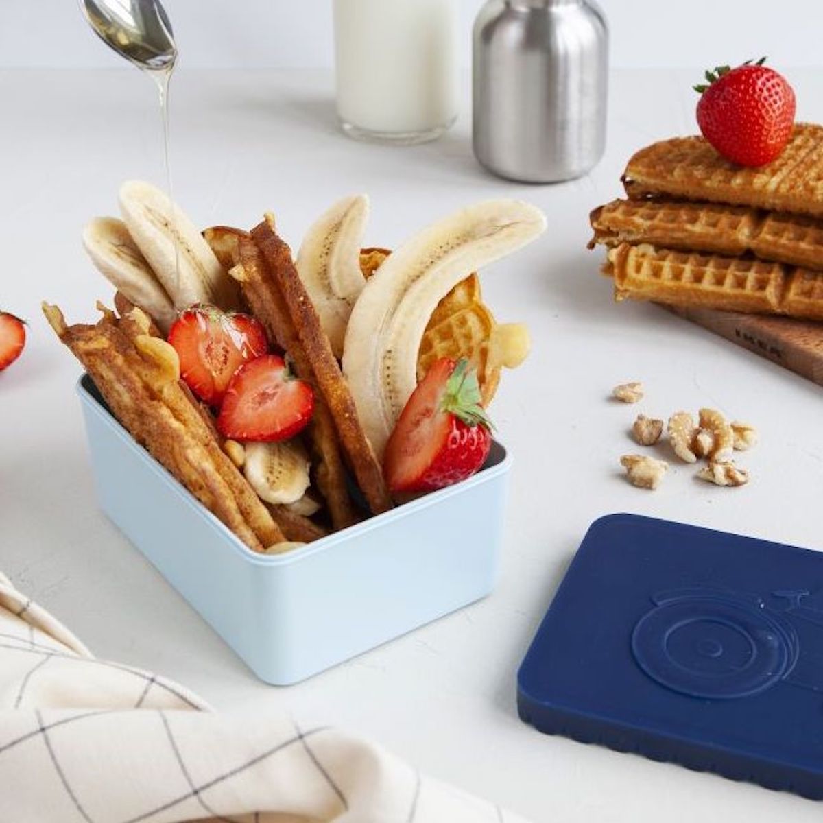Lunchbox 1 compartiment Blafre Tracteur Bleu Marin