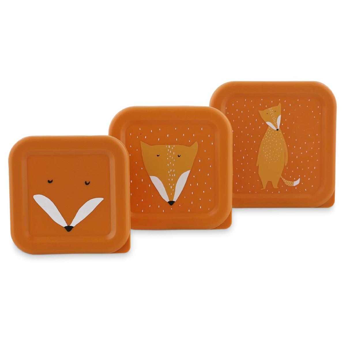 Lunchbox 3p MR. FOX Trixie orange